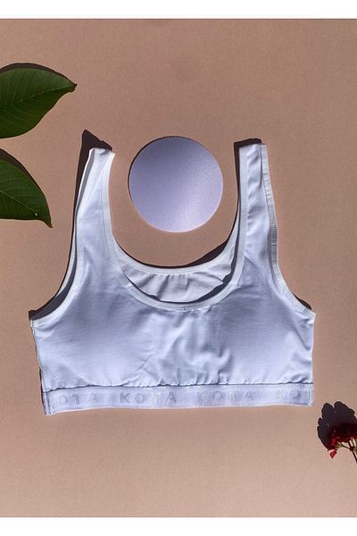 VicTroy 3-Piece Skin, Black and White Cotton Half Tank with Pads (M=70/75,L=80/85, XL=90/95)