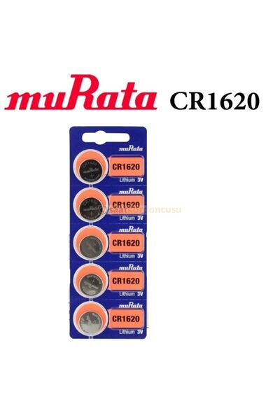 MURATA Cr1620 5 Adet Saat Ve Cihaz Için Orjinal Pil