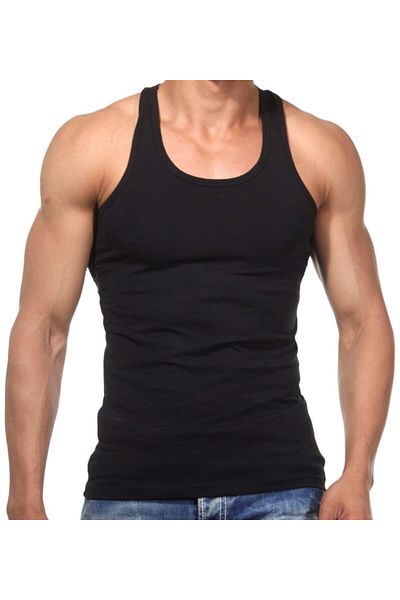 marufshop 6 Pieces Men's Slim Fit Lycra Sports Tank Top - Rambo