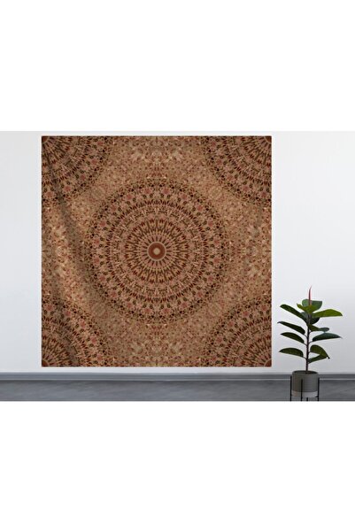 ALAMODECOR Tapiserie de perete model Mandala (100X100, 140X140) / Covor de pe...
