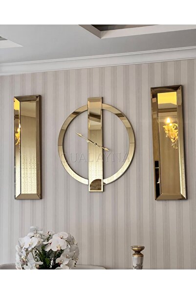 Genel Markalar 3’lü Gold Yüzük, Saat ve Ayna Takımı, Şık ve Zarif Set