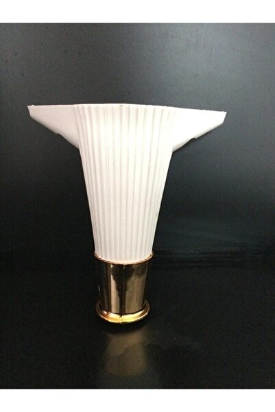 Genel Markalar Nehir Çizgili 15 Cm Beyaz / Gold Mobilya Ayağı- Dolap, Koltuk ...