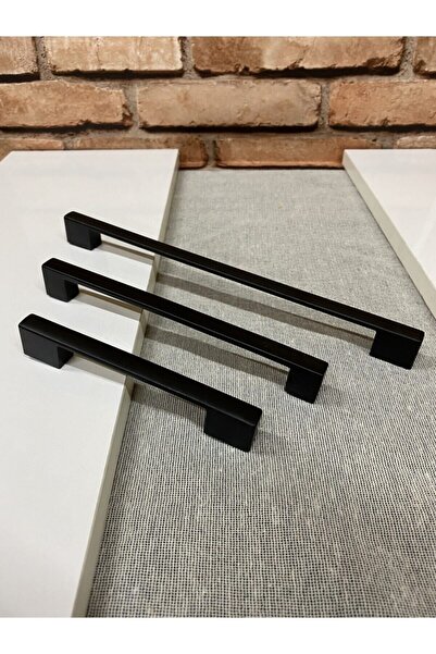 Genel Markalar Siyah Köprü Kulp 96mm (2 ADET)-köprü96 Mobilya Kulpları Gri Uzun