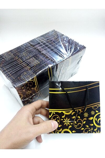 BURAKKUTU Karton Çanta 10x10cm Paket 50'li Adettir American Bristol Kağıt