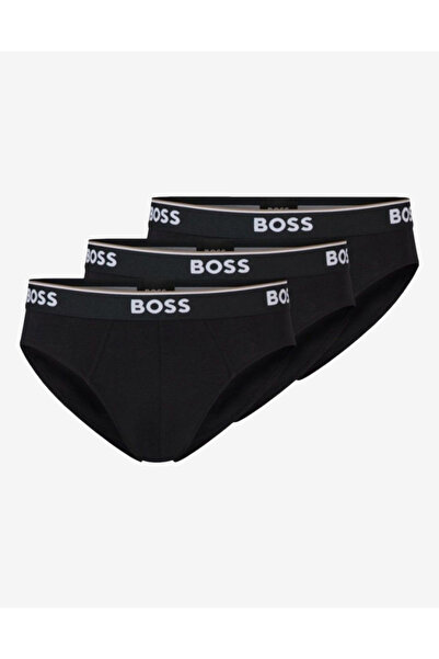BOSS Men's Black Panties - Brand Logo, Elastic Waist50475273-001