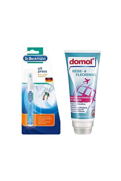 Dr.Beckmann Express Acil Leke Çıkarıcı Kalem 9 ml + Domol Leke Çıkarıcı Jel Seyahat İçin 200 ml