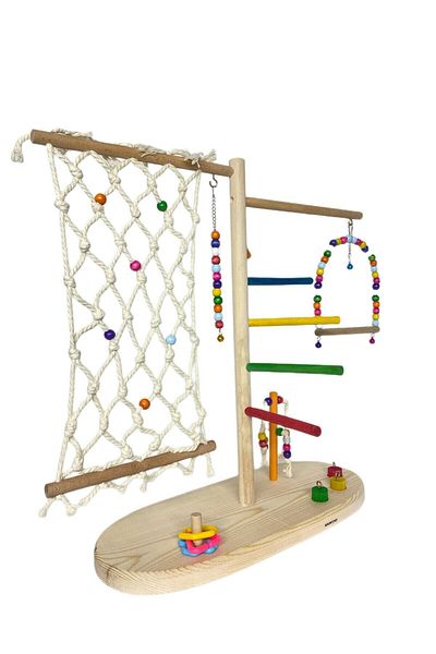 ADAPATİ PET Budgie with Climbing Area, paradise, forpus,sevda and Cockatiel Toy