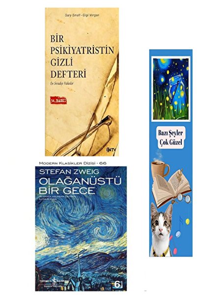 TÜRKİYE İŞ BANKASI KÜLTÜR YAYINLARI Bir Psikiyatristin Gizli Defteri - Ntv - Koleksiyon Kitap – Olağanüstü Bir Gece + Lisanslı Ayraç