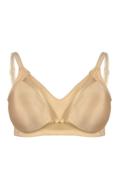 BSM Women's Non-wired Gathering Wire-free Sponge-free Quality Bra