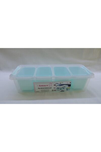 Gondol Plastik 4 Bölmeli Saklama Kabı 3,5 Litre
