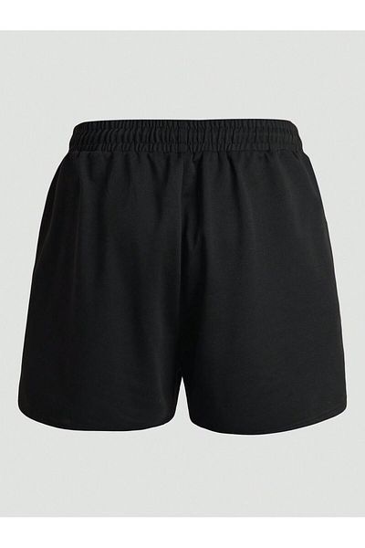Mythologie Pantaloni scurți din bumbac pieptănat negru cu imprimeu Bear California - Vară cu buzunar