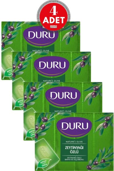 Duru Natural Olive Zeytinyağlı Banyo Sabunu 600 Gr 4 Adet