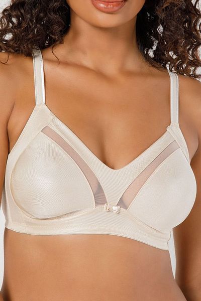 BSM Women's Non-wired Gathering Wire-free Sponge-free Quality Bra