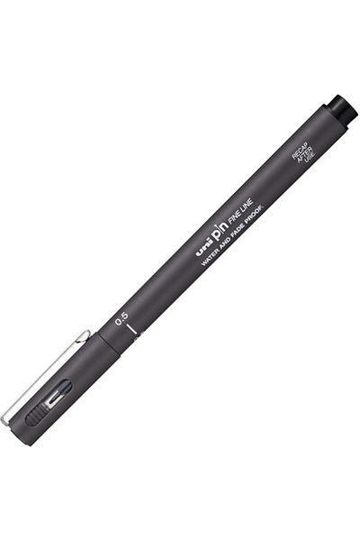 Uni 0.5 Dark Gray Drawing Pen - PIN05-200