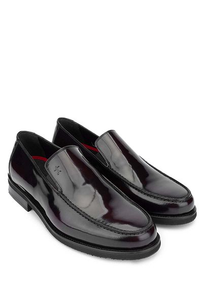 Tamer Tanca Claret Red Men's Loafer - Genuine Leather Opening Shoes