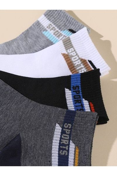 MY MENORA SOCKS Мъжки къси чорапи - 5 чифта спортен модел