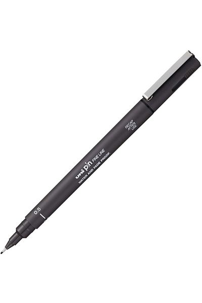 Uni 0.5 Dark Gray Drawing Pen - PIN05-200