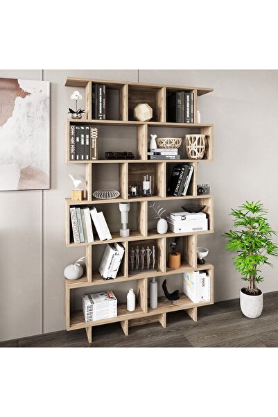 Kalender Dekor Alano-120 cm. Raflı Kitaplık