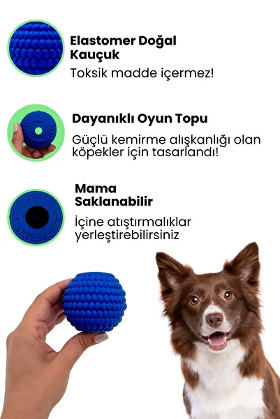 Havhav Natural Rubber Dog Bite Ball Reward Food Storable Dog Toy Does Not Contain Toxic Substances