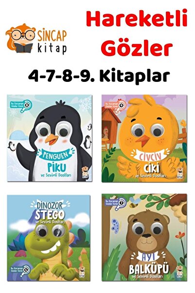 Sincap Kitap Bu Kocaman Gözler Kimin (civciv Ciki, Penguen Piku, Dinozor Steg...