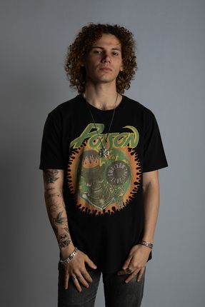 Overdrive Poison Regular Fit Vintage Rock T shirt Fiyat Yorumlar Trendyol