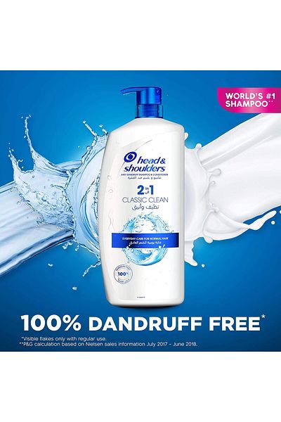 Head&Shoulders Head & Shoulders Classic Clean 2in1 Anti-Dandruff Shampoo 900ml