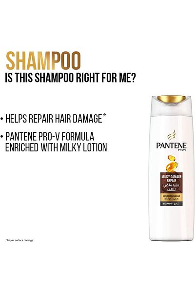 Pantene Pro-V Milky Damage Repair Shampoo Pack 600 ml + 200 ml Free