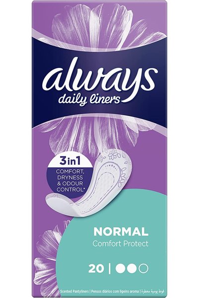 Always Daily Liners Comfort Protect Normal 20 ct