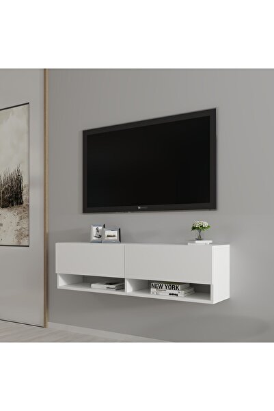 Ninnimo Carlos Beyaz MDF Tv Ünitesi & Tv Sehpası