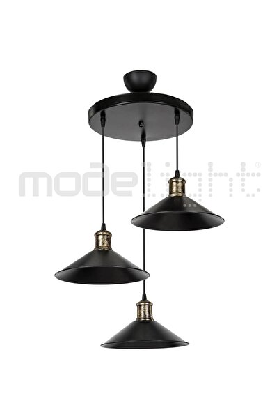 Modelight Maya 3lü Sarkıt Çember Siyah