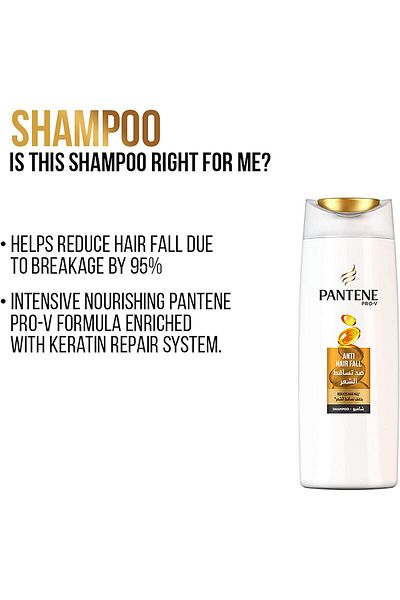 Pantene Pro-V Anti-Hair Fall Shampoo Pack 600 ml + 200ml Free