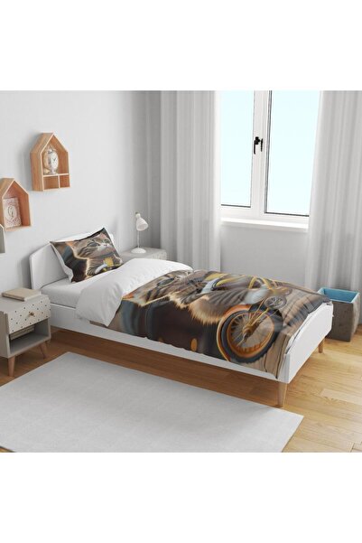 ECEMRE 3D Digital Printed Single Duvet Cover Set - Ambossed