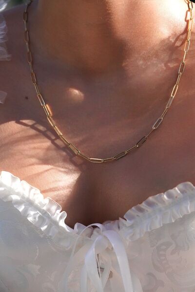 AŞIK ACCESSORIES مشبك ورق سلسلة فولاذية - قطع مريح