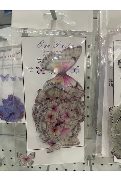 Ege Pastacılık Edible Butterfly Cake Decoration