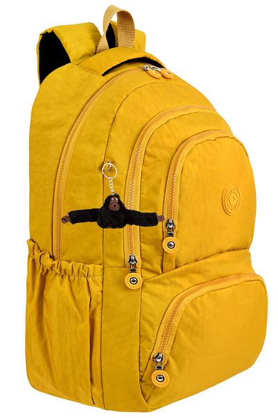 Çantaland Waterproof Crinkle School Bag - Luxury and Multi-Pocket, Monkey Keychain Gift