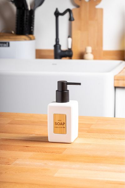 FH finehome Διανομέας υγρού σαπουνιού White Pien Ceramic