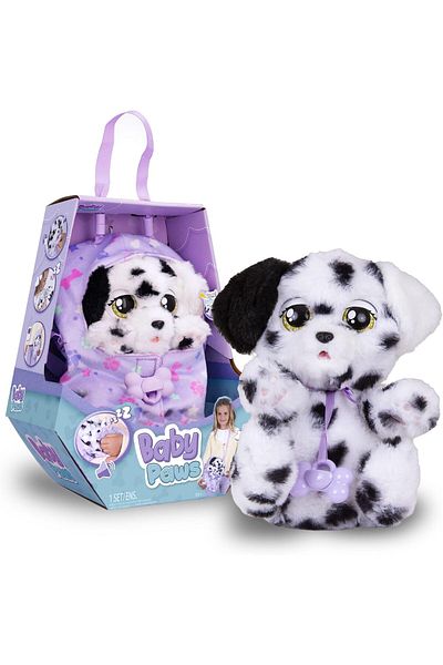Baby Paws Sleeping Puppies - Dalmatian an Interactive Plush Puppy which Makes Sounds
