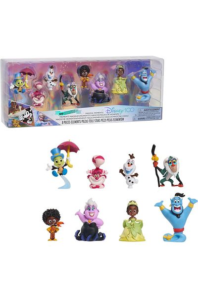 Disney 100 Years of Magical Moments, Limited Edition 8-piece Figure Set, Officially Licensed Kids Toys