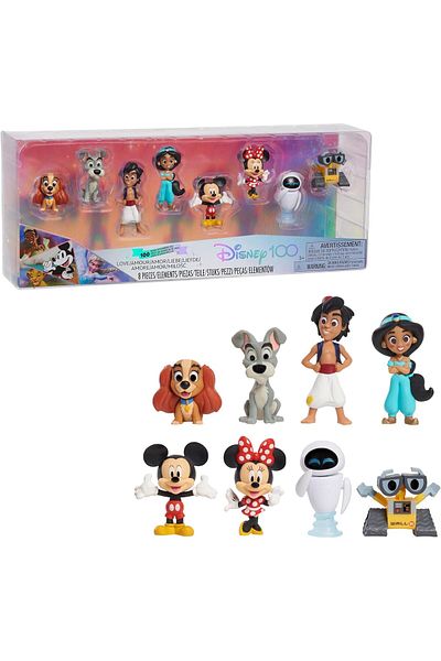 Disney 100 Years of Love Celebration Collection Limited Edition 8-Piece Figure Pack