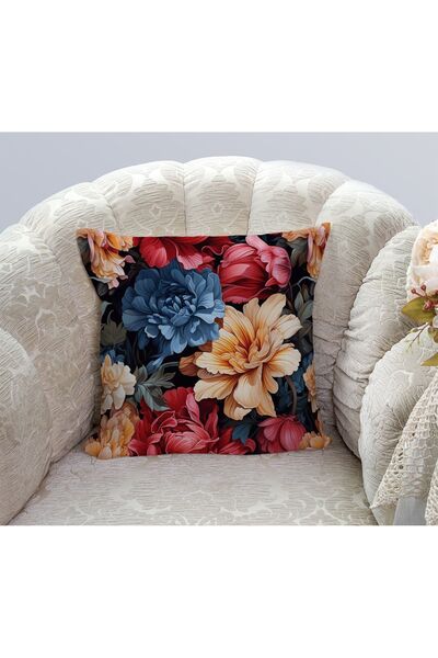 Else Dekor Червоно-жовто-сині троянди з принтом, цифровий принт, чохол для подушки