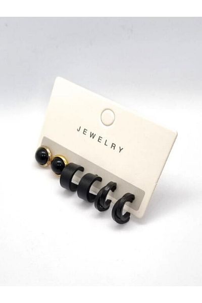 JEWELRY Set of 3 Color and Model Options Nail Earrings for Women