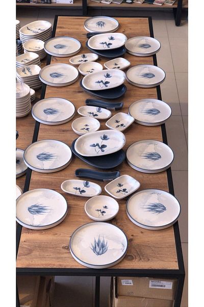Keramika 30 Piece Blue Magic Breakfast Set for 12 Persons