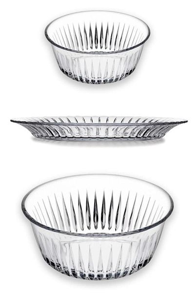 Paşabahçe Freesia 13 Piece Salad Bowl and Cake Plate Serving Presentation Set -950068 - 10708
