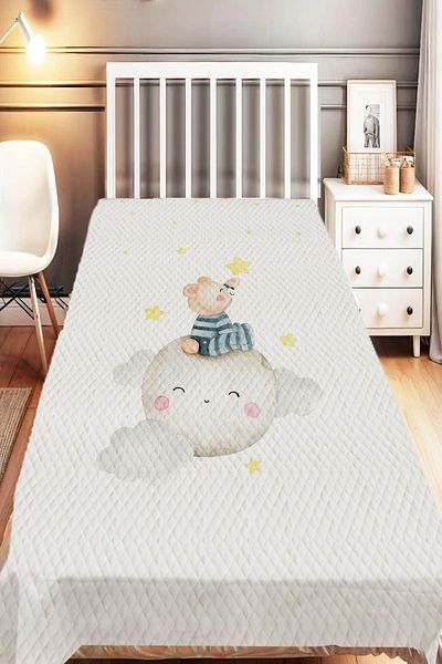 Else Dekor Pink Unicorn Patterned Single Children's Pique Set