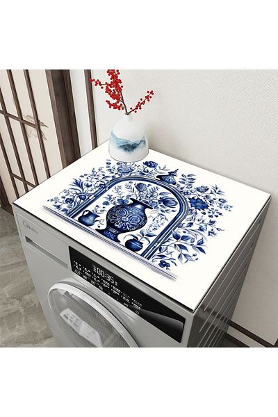 Else Halı Washing Machine Dryer Refrigerator - Liquid Proof Non-Slip, Washable Cover