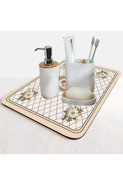 Else Dekor Χαλάκι παρουσίασης Organizer μπάνιου με μοτίβο Cosmetic Jewelry Mat Organizer