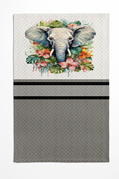 Else Dekor Комплект одеяла за единично и детско - с шарка на цветни слонове