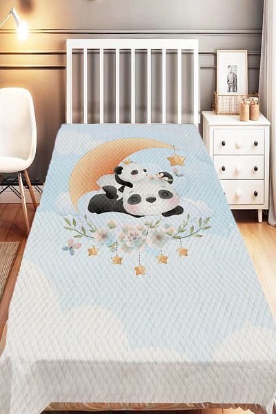 Else Dekor Single Pink Balloon Fox Patterned Children's Pique Set