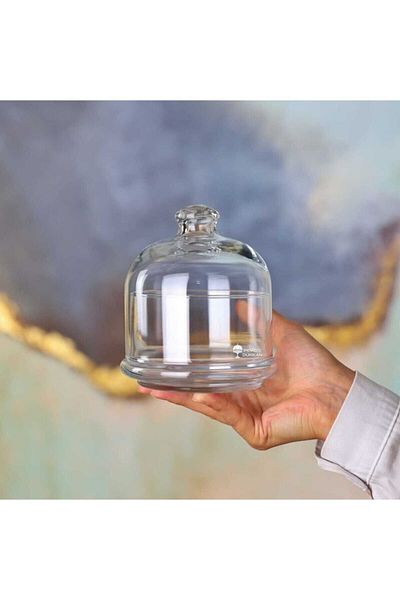 Paşabahçe Basic Mini Multi-Purpose Glass Storage Container with Lid 96814