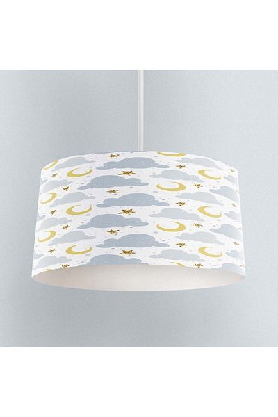 Else Dekor Crescent Star Patterned Clouds Children's Baby Room - Pendant Chandelier